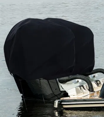 Copertura impermeabile per motore per barca nera Oxford 600d